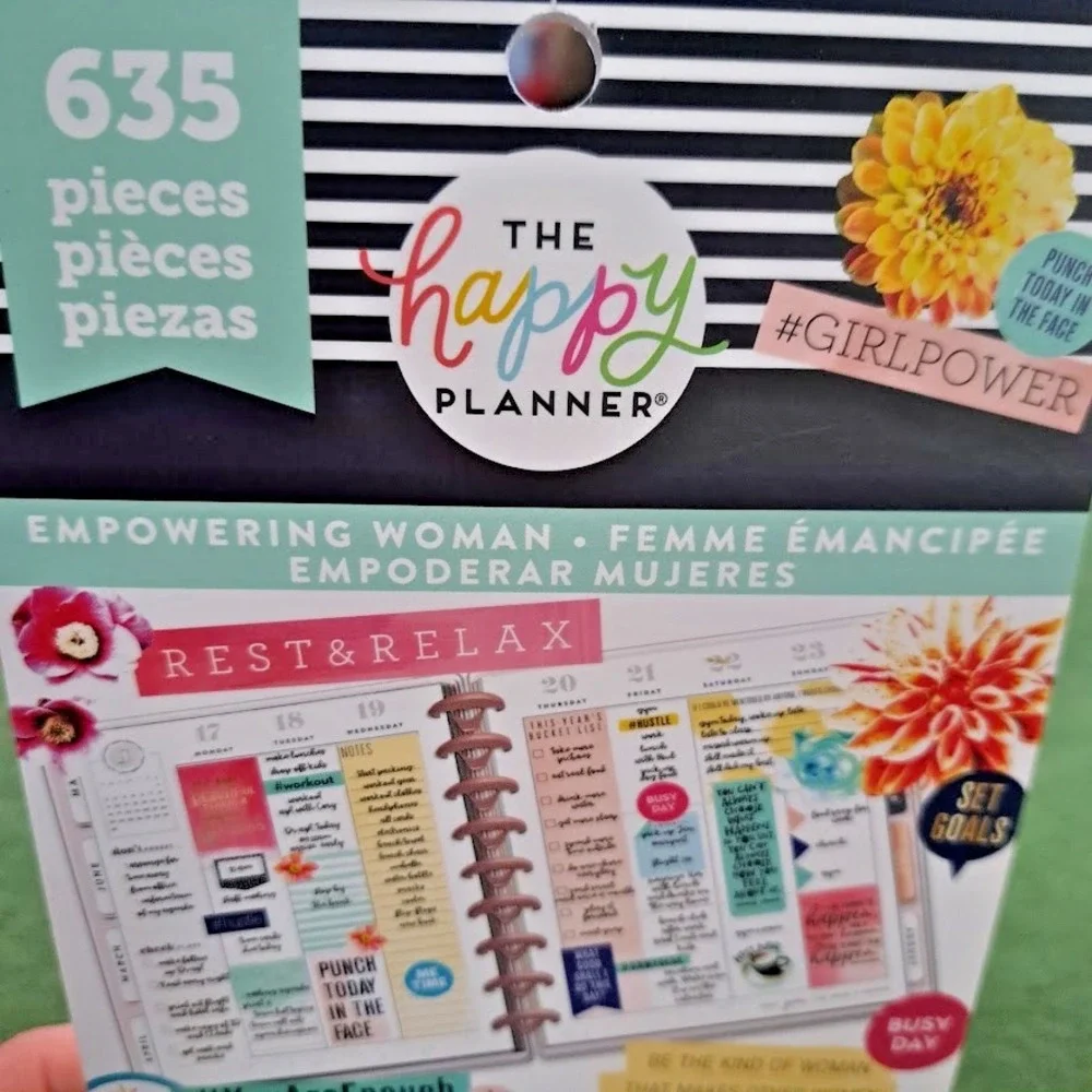 Lot of 6 The Happy Planner MAMBI Stickers, Accessories, Pen Case Goals Boss Babe